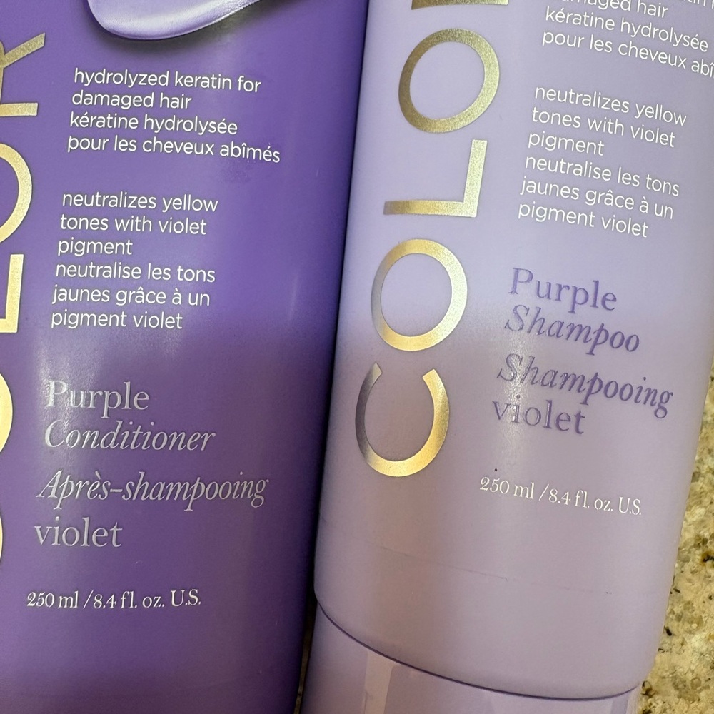 Avon Color Vibe Purple Hair Care Shampoo and Conditioner Set - Picture 3 of 3